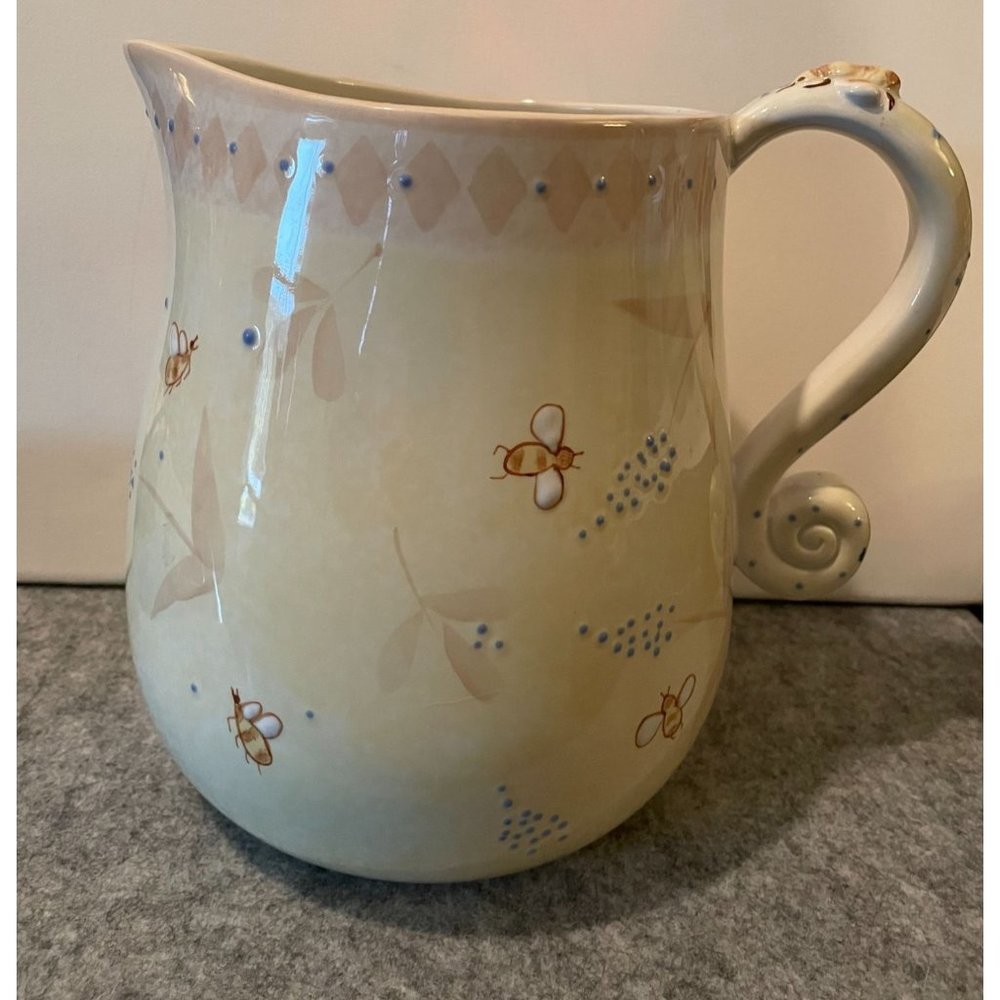 Large Block Buzz Buzz 1999 Pitcher Designed By Deb Mores  #1295